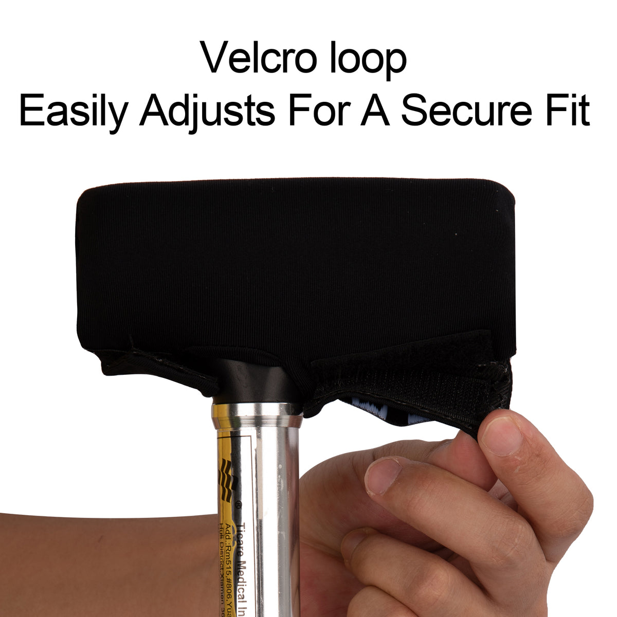 black-​SpringSeaon Padded Cane Handle Covers - Universal Fit T-Handle Grip for Daily Mobility Accessories - SpringSeaon