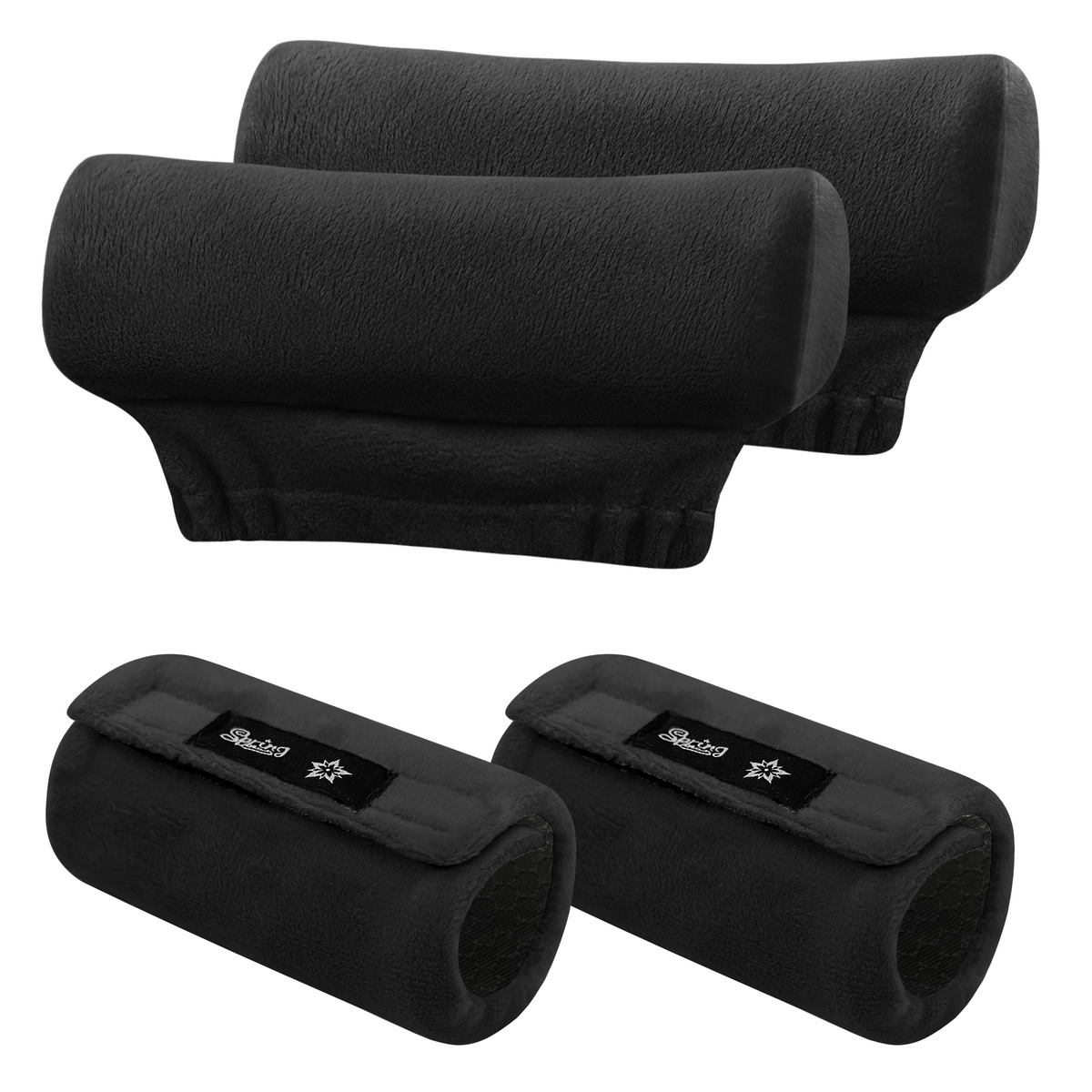 Color-​SPRING SEAON Plush Padded Crutches Covers Velvet Underarm Crutch Pads Non Slip - SpringSeaon