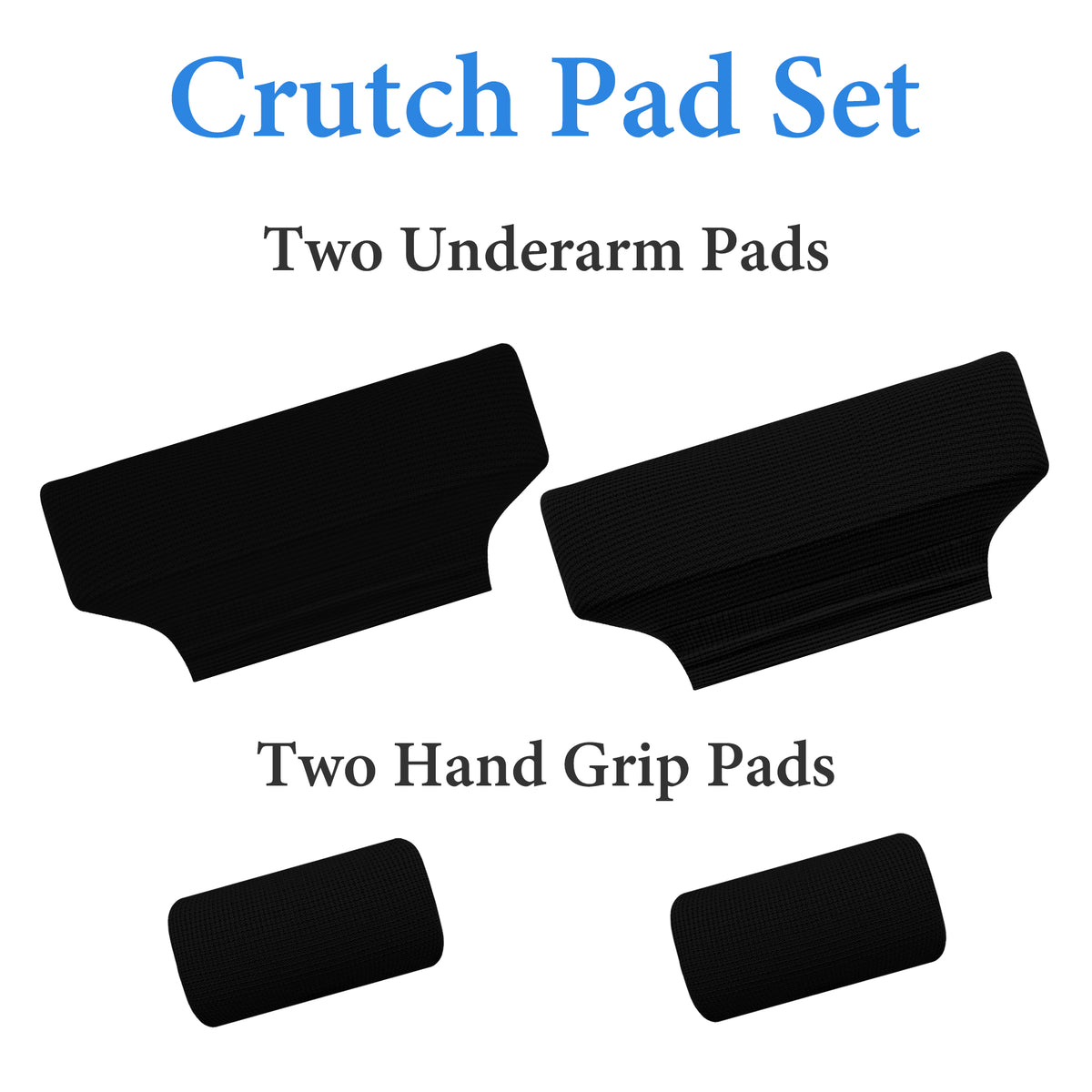 Color-​SPRING SEAON Waffle Pattern Crutch Pads - Universal Underarm & Hand Grip Padding Cushions 7 colors - SpringSeaon