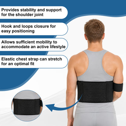 SPRING SEAON Shoulder Immobilizer Arm Sling, Left or Right Arm Brace