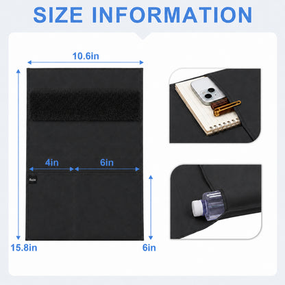 SPRING SEAON 2 Pack Wheelchair Armrest Pads and Waterproof Side Bag