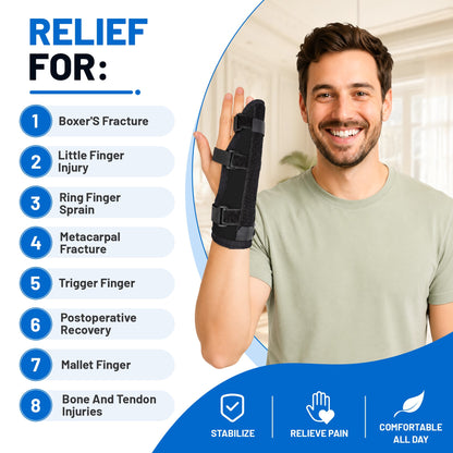 Black finger support