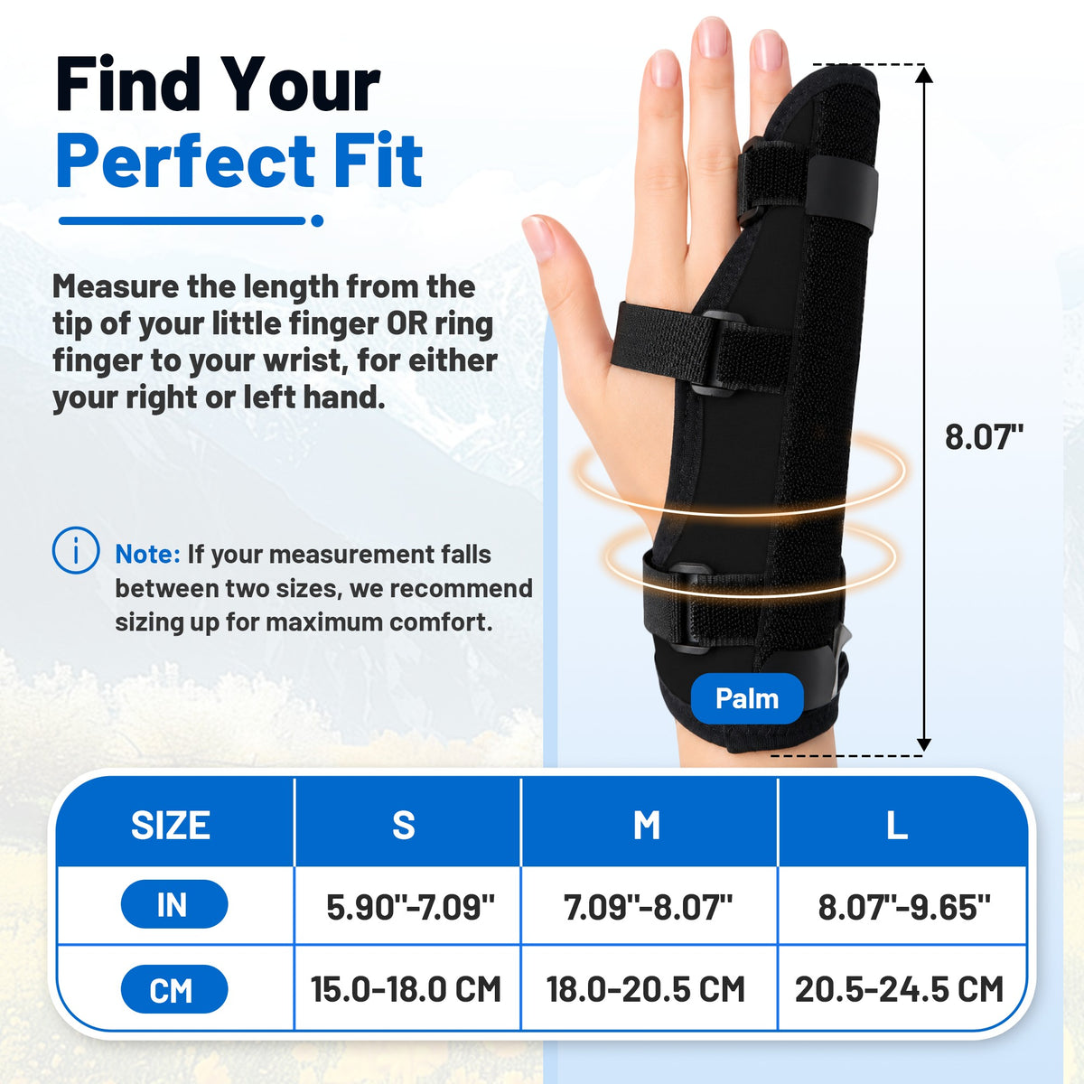 Black finger support