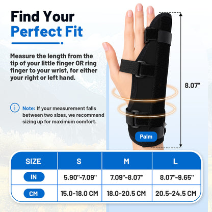 Black finger support