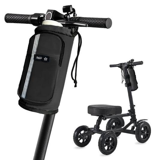 black knee scooter bag