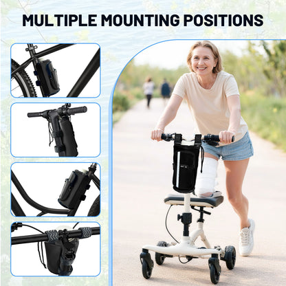 black knee scooter bag