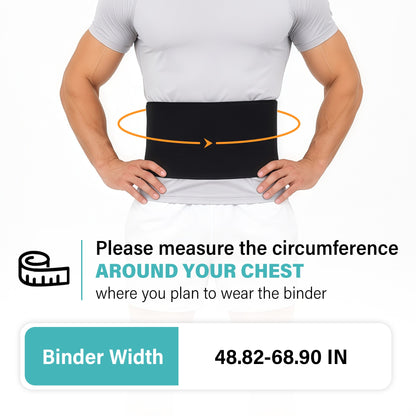 SPRING SEAON Adjustable Chest Compression Wrap with Anti-Slip Strap for Adults