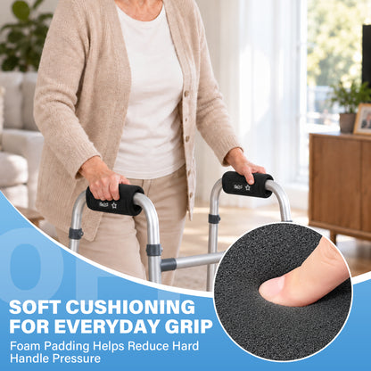 SPRING SEAON Universal Walker Handle Pads - Anti-Slip Handgrip Cover