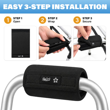 SPRING SEAON Universal Walker Handle Pads - Anti-Slip Handgrip Cover