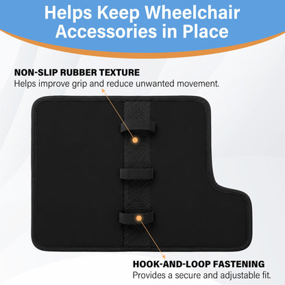 SPRING SEAON Wheelchair Side Bag with Cup Holder & Armrest Pouch - Multi-Pocket Organizer
