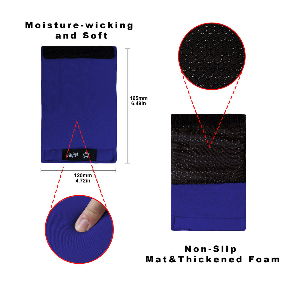 SPRING SEAON Universal Walker Handle Pads - Anti-Slip Handgrip Cover