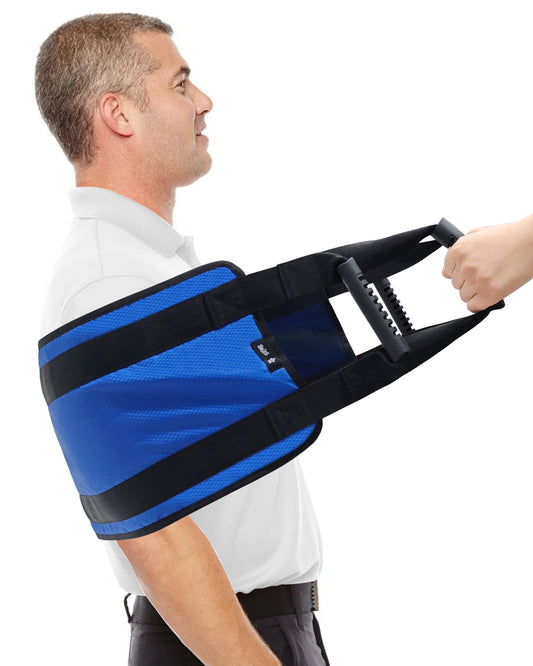 SPRING SEAON Transfer Sling - Essential Transfer Belt Lifting Strap with Mobility Aids for Seniors (Blue)