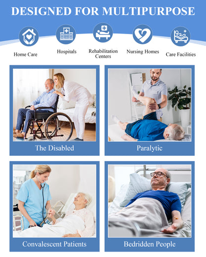 Color-​SPRING SEAON Transfer Sling - Essential Transfer Belt Lifting Strap with Mobility Aids for Seniors (Blue) - SpringSeaon