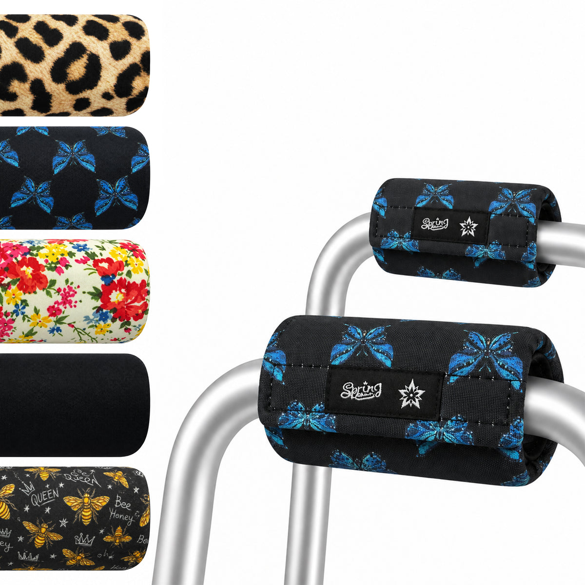 SPRING SEAON Universal Walker Handle Pads - Anti-Slip Handgrip Cover