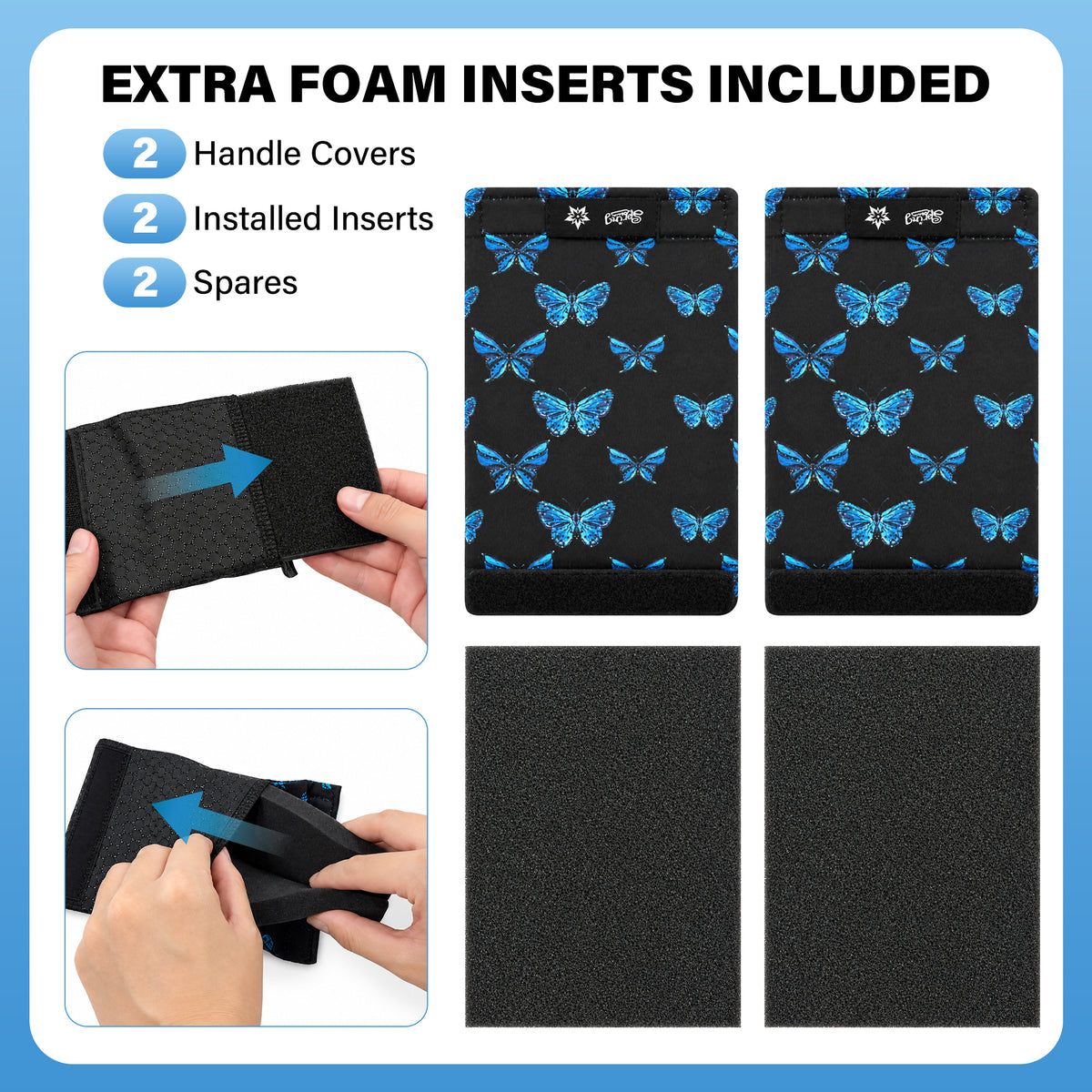 SPRING SEAON Universal Walker Handle Pads - Anti-Slip Handgrip Cover