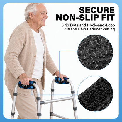 SPRING SEAON Universal Walker Handle Pads - Anti-Slip Handgrip Cover