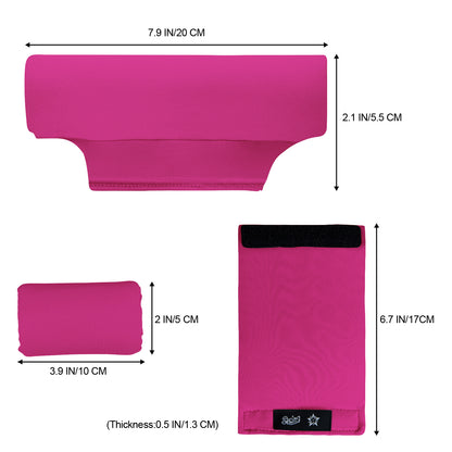 Universal Underarm Crutches Padded Crutch Pads with Hand Grips Padding Handle Covers Dark purple