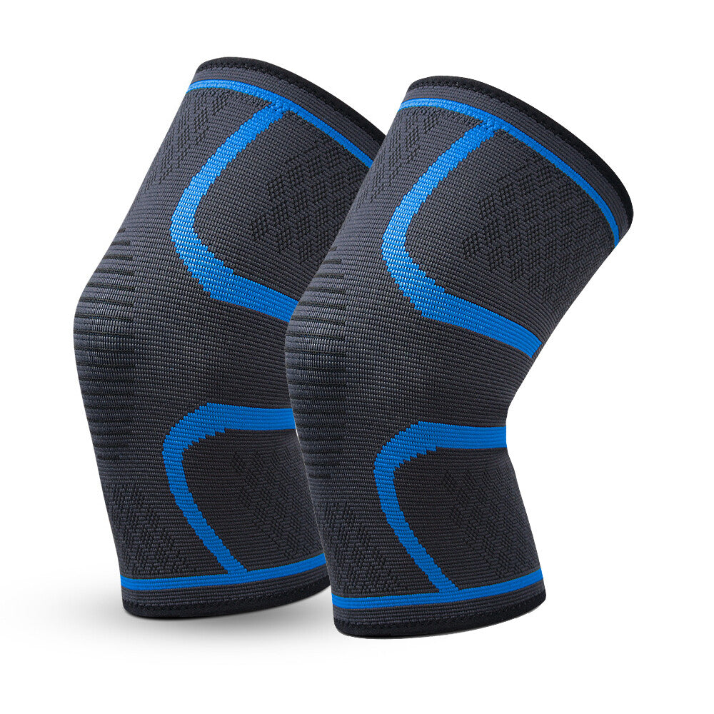 Color-​Knee Compression Sleeve (1 Pair) - Knee Support for Basketball, Running, Gym, Weightlifting S-XXL - SpringSeaon