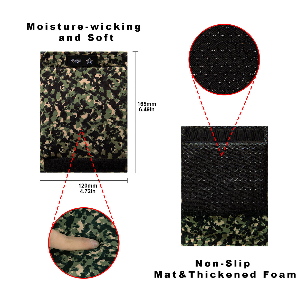 SPRING SEAON Universal Walker Handle Pads - Anti-Slip Handgrip Cover