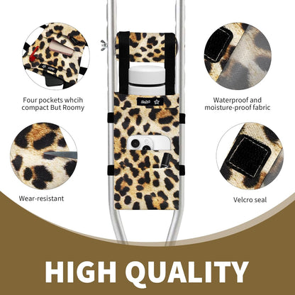 SpringSeaon Underarm Crutch Pads Set with Storage Pouch Water-Resistant - Crutch Cover Accessories