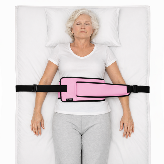 SPRING SEAON Bed Support Strap - Adjustable Positioning Belt for Bed & Wheelchair, 51.7 * 7" Padded Waist Belt Pink