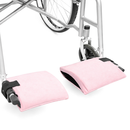 SPRING SEAON Wheelchair Footrest Covers, Soft Plush Foot Rest Pads