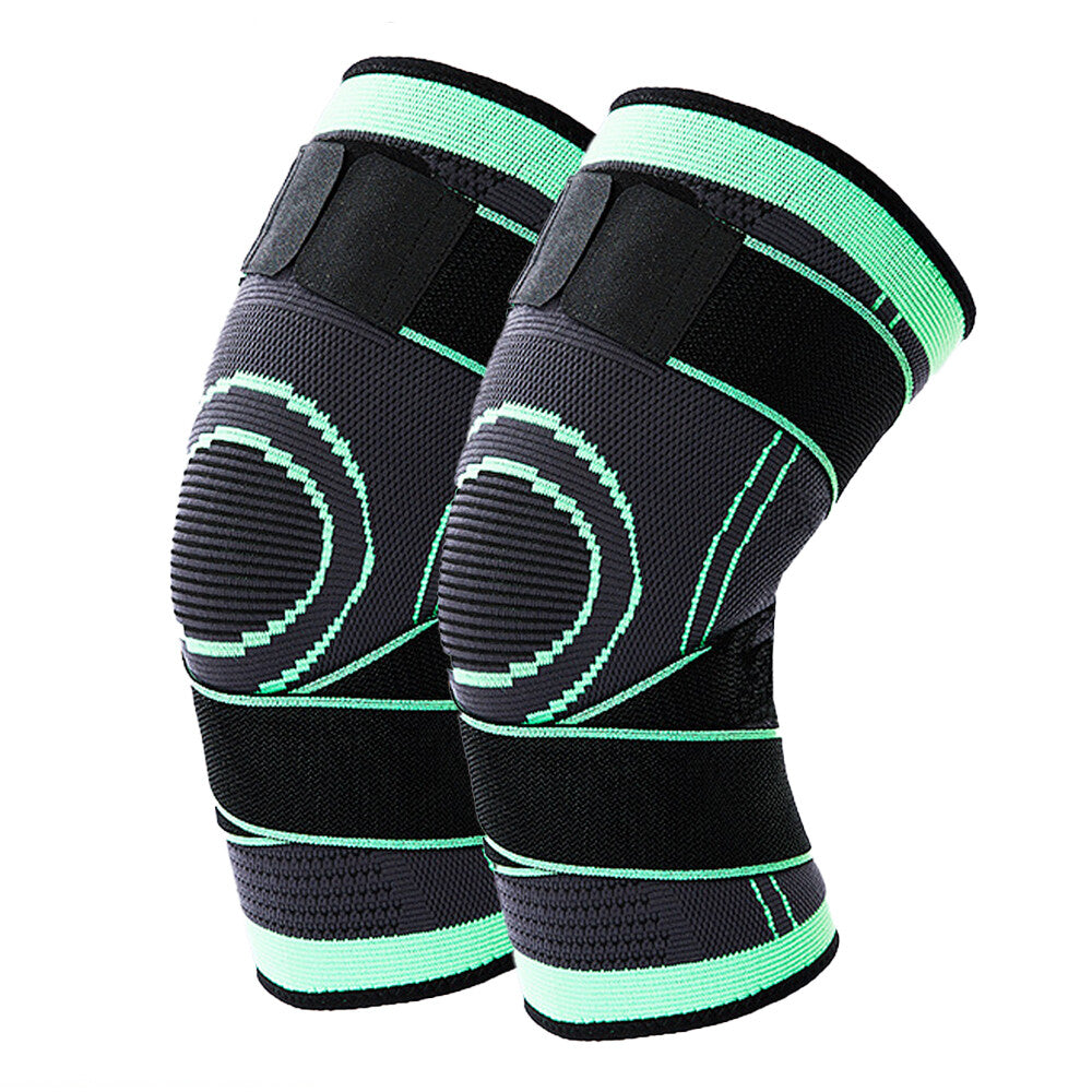 Color-​Compression Knee Sleeves (1 Pair) - Comfortable Lightweight Support for Running & Sports S-L - SpringSeaon