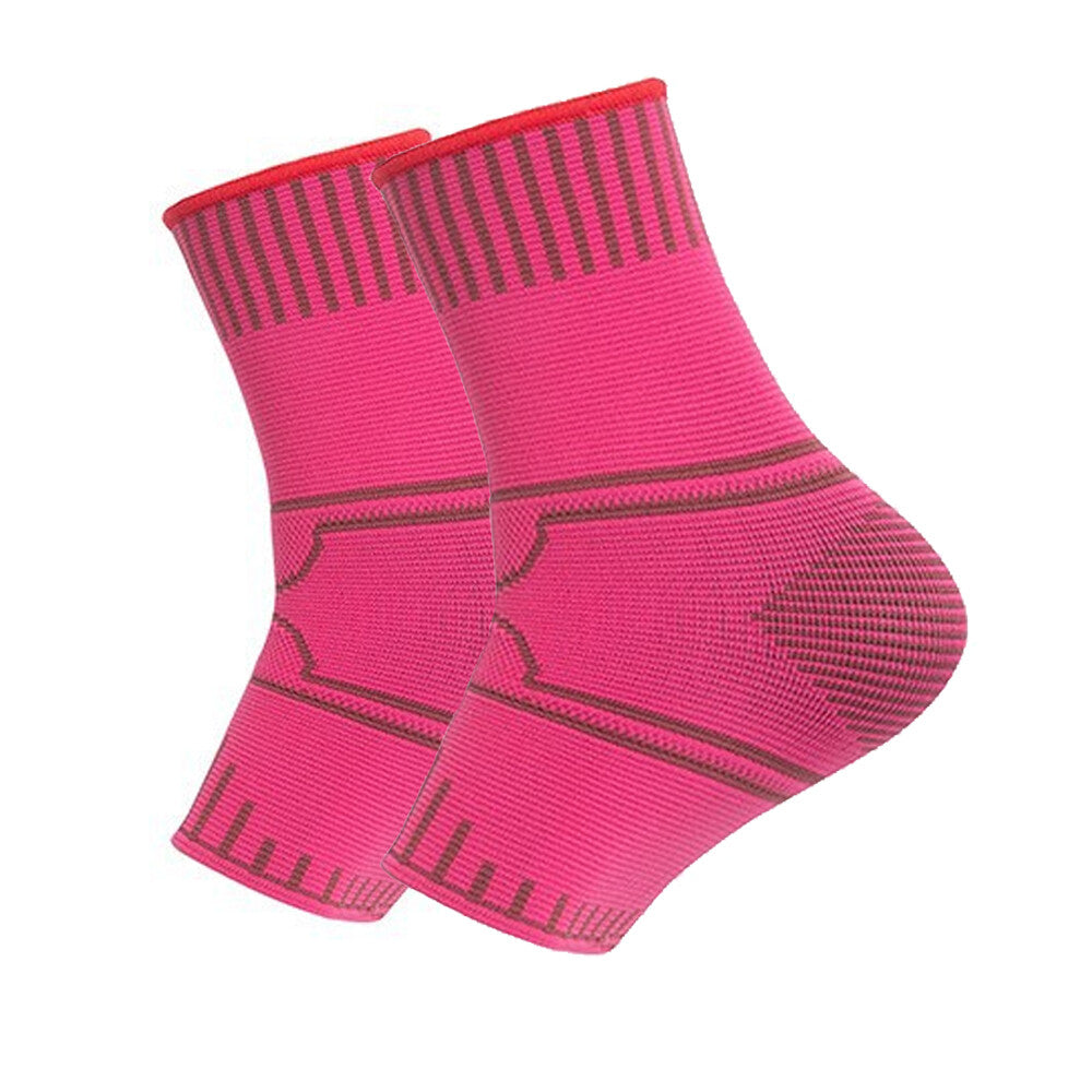 Color-​Ankle Compression Sleeve (1 Pair) - Ankle Support for Sports Running S-L - SpringSeaon