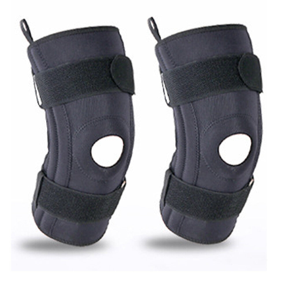 Color-​Hinged Knee Support with Dual Metal Side Stabilizers - Support for Running M-XL - SpringSeaon
