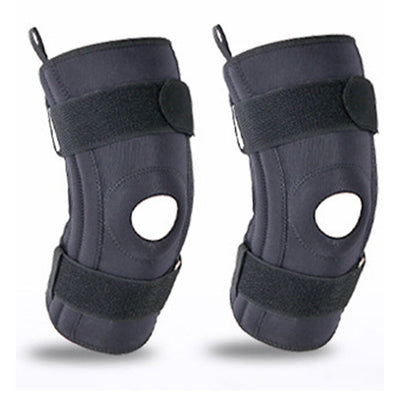 Hinged Knee Support with Dual Metal Side Stabilizers - Support for Running M-XL