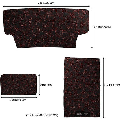 Underarm Crutch's Pad and Hand Grip Covers Universal Forearm Handle Padded Cushion Sets Accessories for Crutches (black stripe)