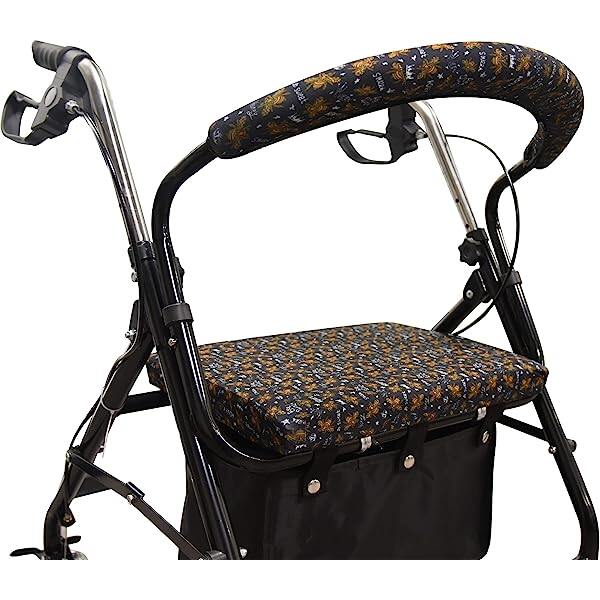 Unisex Rollator Walker Seat and Backrest Covers - Universal Soft Rollator Accessories Colorful Stars