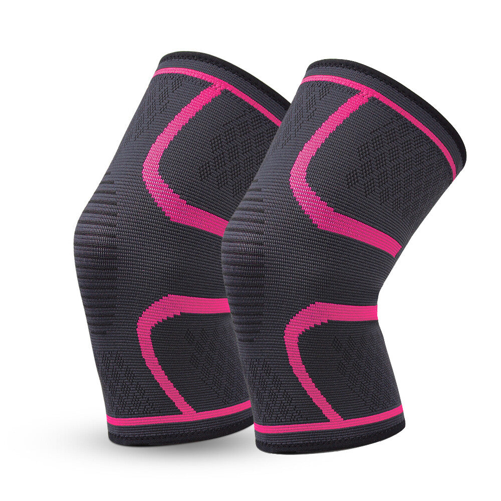 Color-​Knee Compression Sleeve (1 Pair) - Knee Support for Basketball, Running, Gym, Weightlifting S-XXL - SpringSeaon