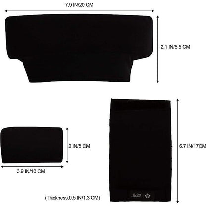 Universal Underarm Crutches Padded Crutch Pads with Hand Grips Padding Handle Covers Dark purple