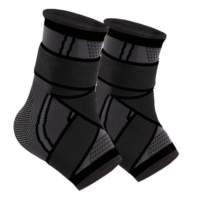 Adjustable Ankle Support (1 Pair) - Compression Support for Sports Protection S-XL