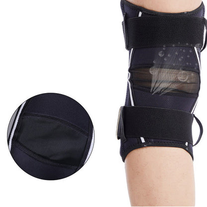 Hinged Knee Support with Dual Metal Side Stabilizers - Support for Running M-XL
