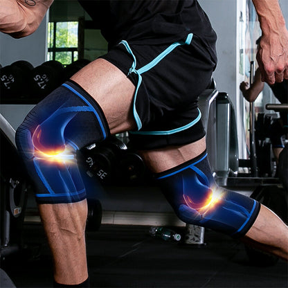 Knee Compression Sleeve (1 Pair) - Knee Support for Basketball, Running, Gym, Weightlifting S-XXL