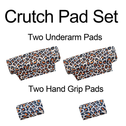 Universal Underarm Crutches Padded Crutch Pads with Hand Grips Padding Handle Covers