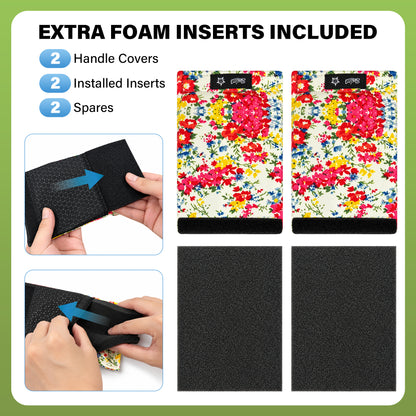 SPRING SEAON Universal Walker Handle Pads - Anti-Slip Handgrip Cover
