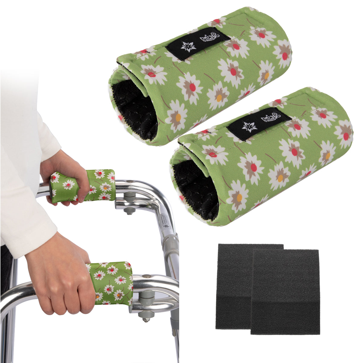 SPRING SEAON Universal Walker Handle Pads - Anti-Slip Handgrip Cover