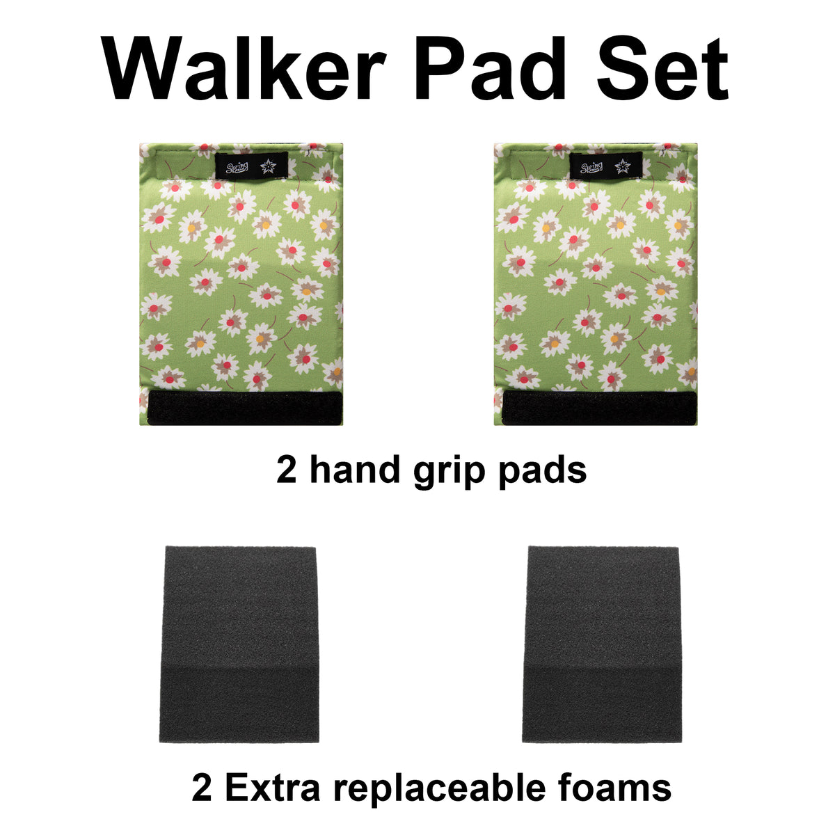 SPRING SEAON Universal Walker Handle Pads - Anti-Slip Handgrip Cover