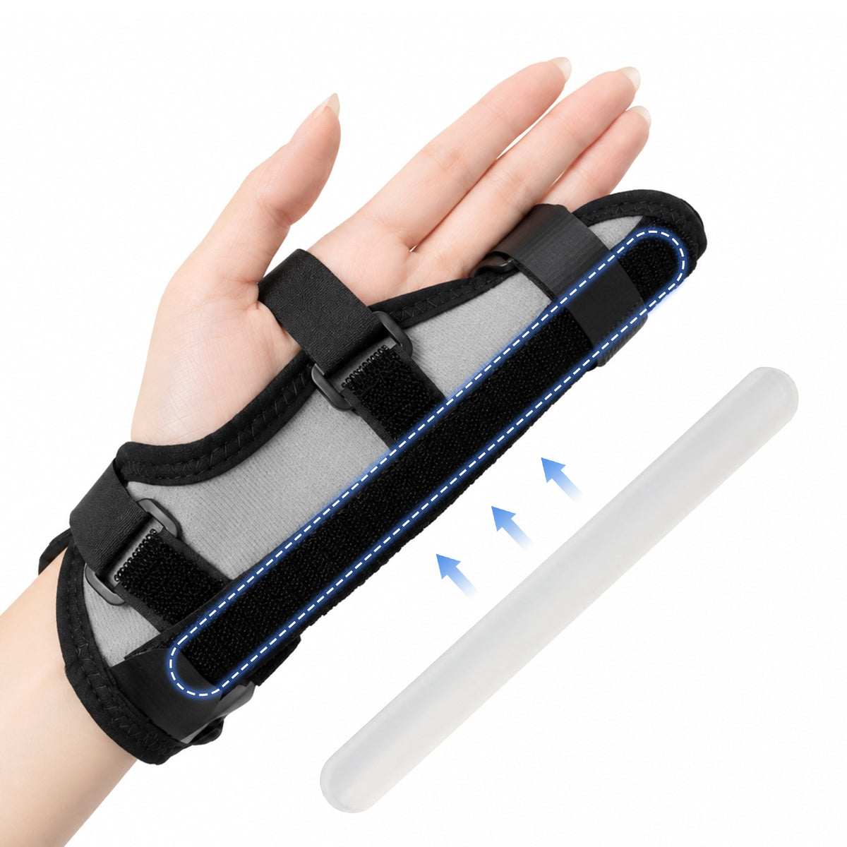 Grey finger support