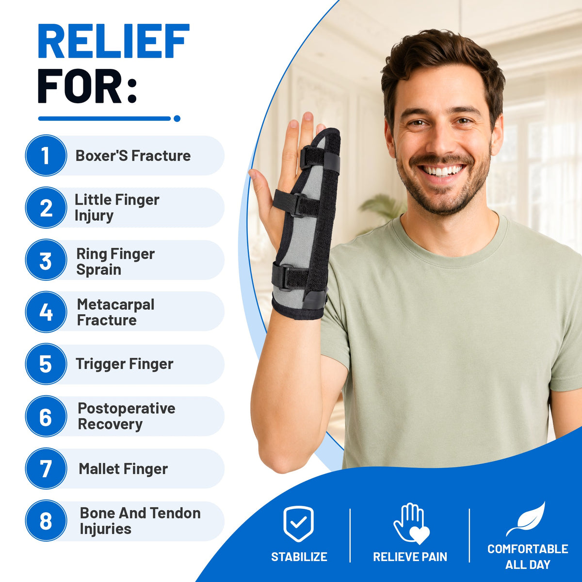 grey finger support