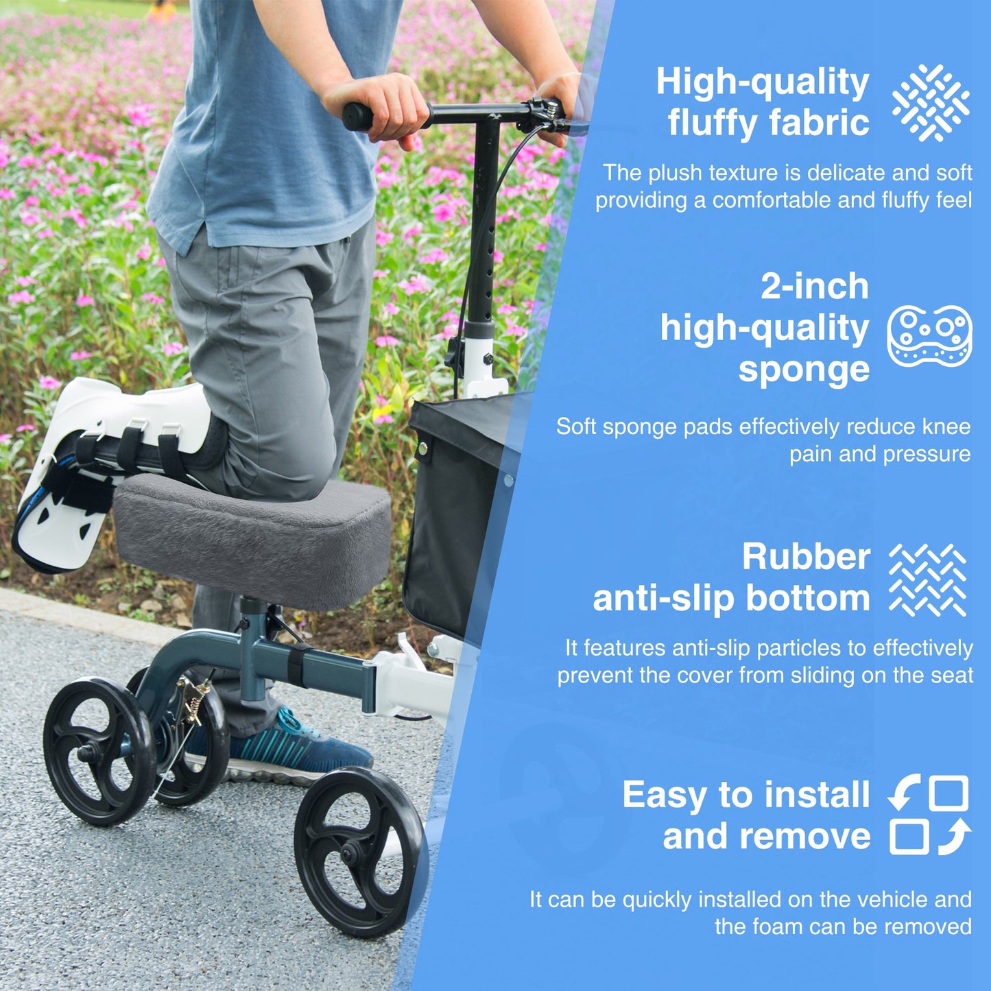grey_knee_scooter_pad_cover_