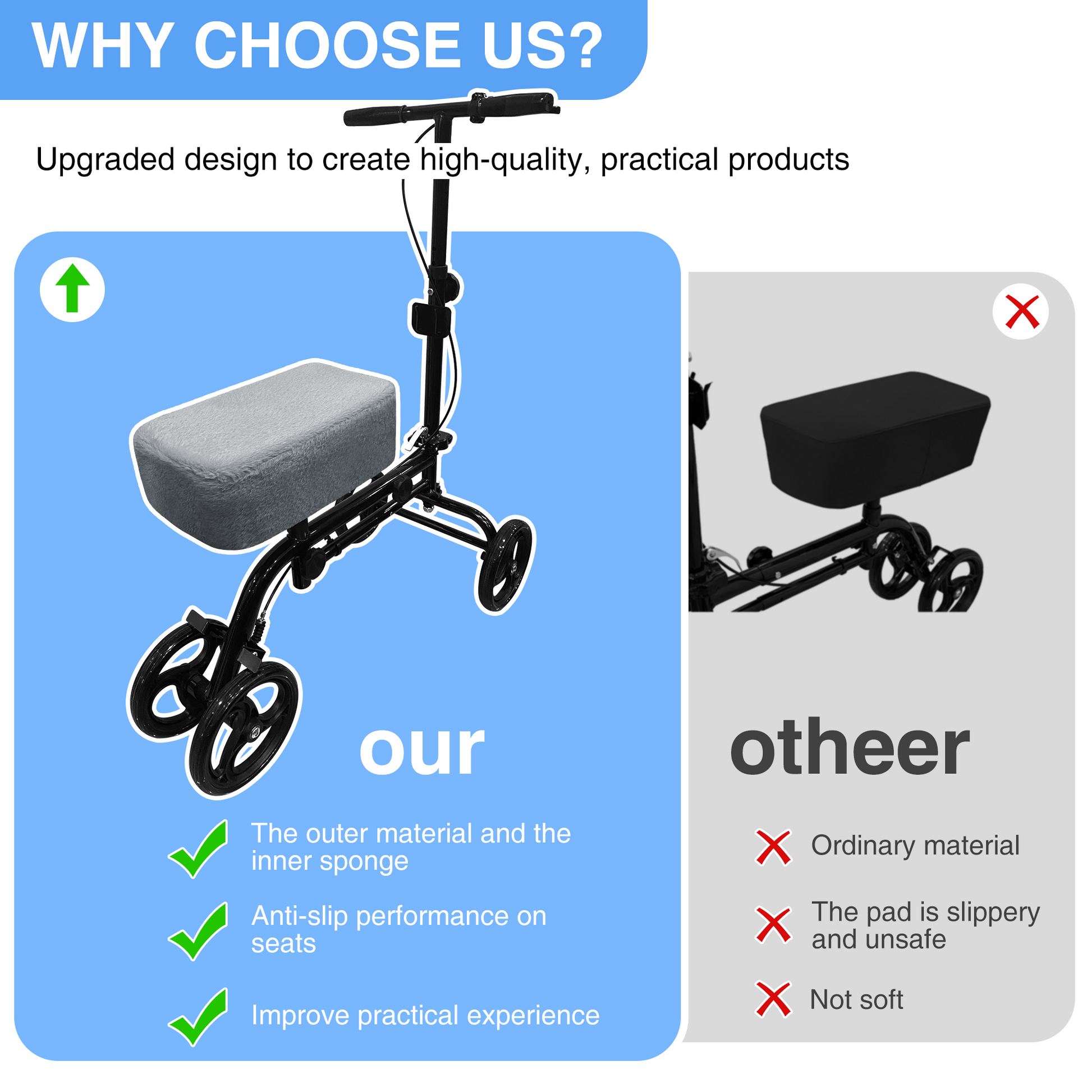 grey_knee_scooter_pad_cover_
