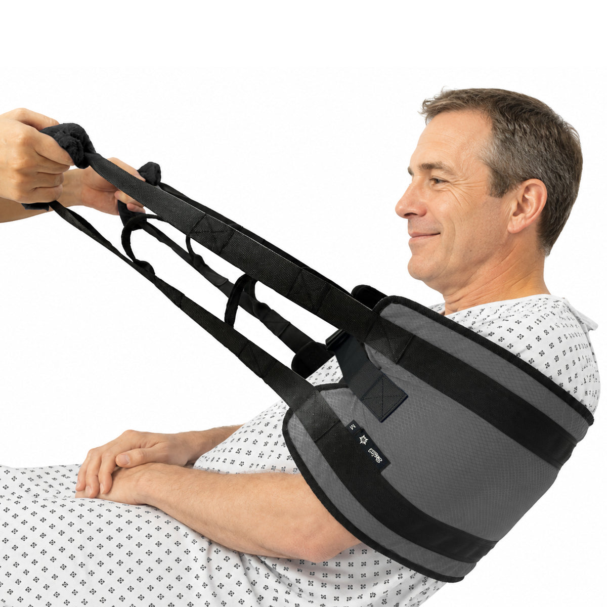 SPRING SEAON Transfer Sling with 6 Handles - Adjustable Support Belt 350 lb, S/M