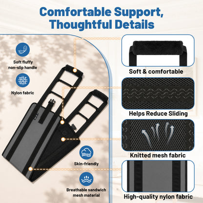 SPRING SEAON Transfer Sling with 6 Handles - Adjustable Support Belt 350 lb, S/M