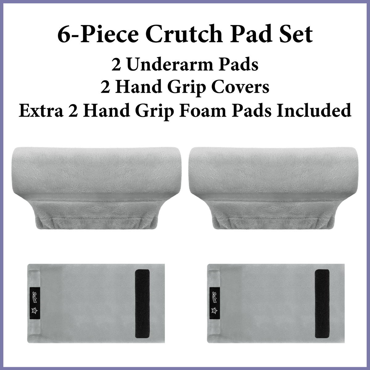 Color-​SPRING SEAON Plush Padded Crutches Covers Velvet Underarm Crutch Pads Non Slip - SpringSeaon
