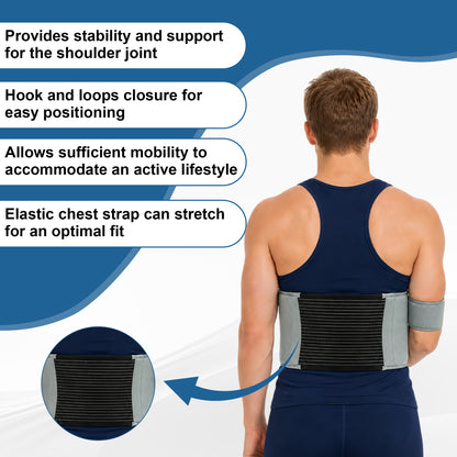 SPRING SEAON Shoulder Immobilizer Arm Sling, Left or Right Arm Brace