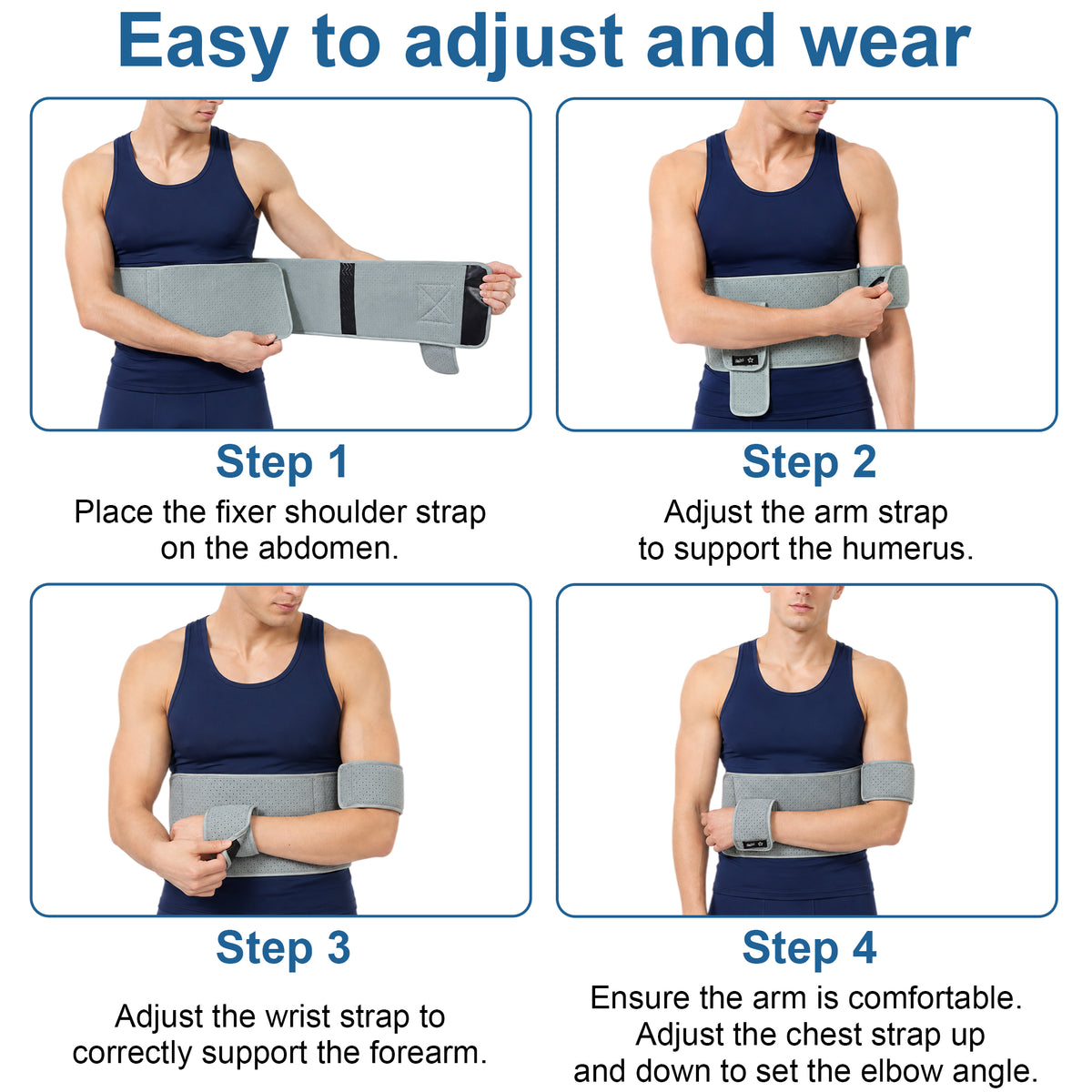 SPRING SEAON Shoulder Immobilizer Arm Sling, Left or Right Arm Brace